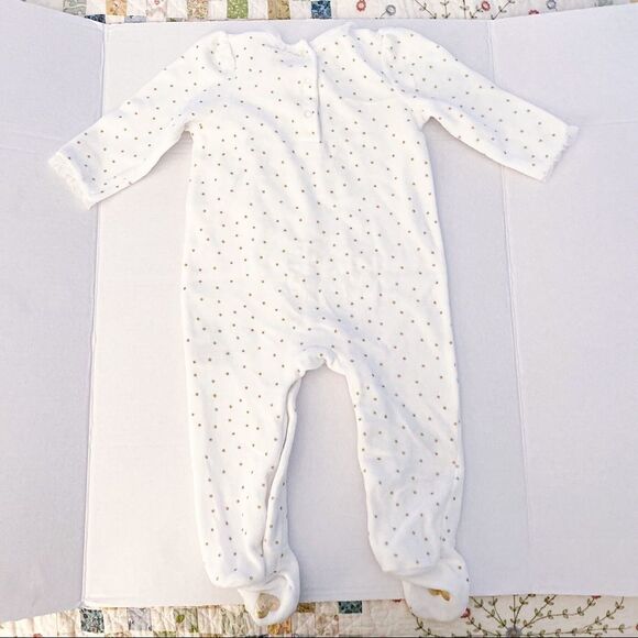 JUICY COUTURE | Ecru/Gold | VELOUR FOOTIE - Picture 5 of 6